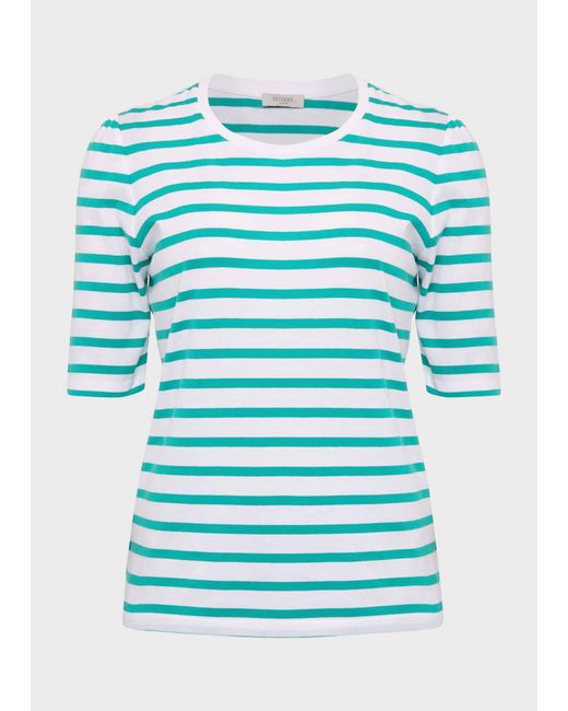 Hobbs Blue Eva Stripe Top