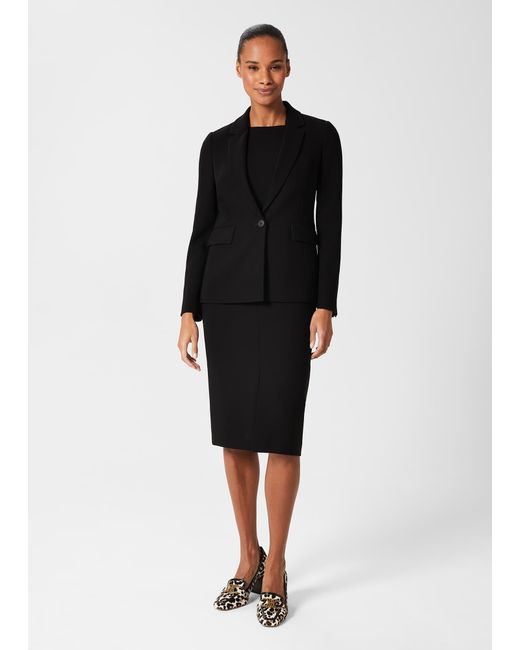 Hobbs Black Petite Alva Long Jkt