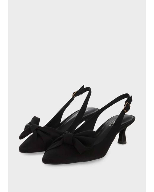Hobbs Black Francis Satin Slingback