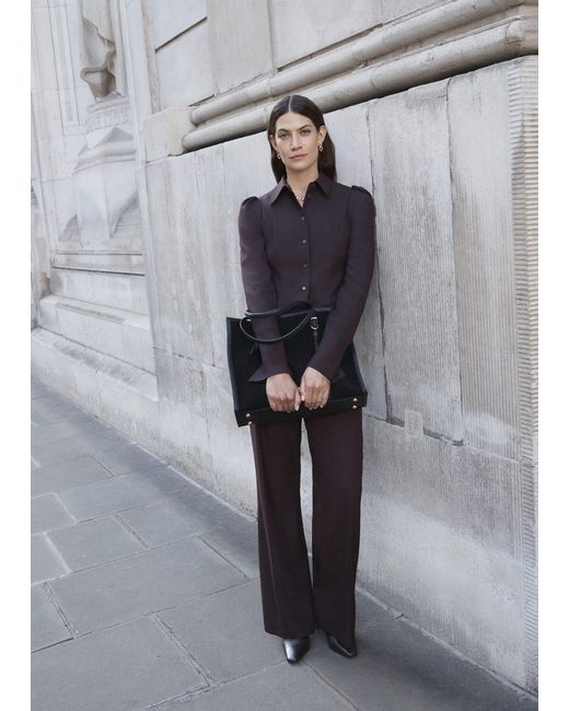 Hobbs Gray Clement Wide Trousers