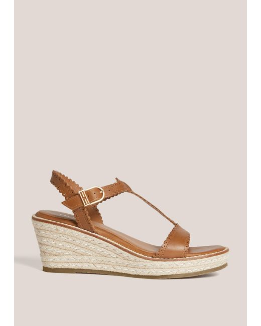 Hobbs Natural Alyssa Leather Espadrilles