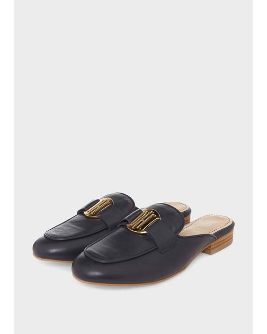Hobbs Blue Lexi Backless Loafer