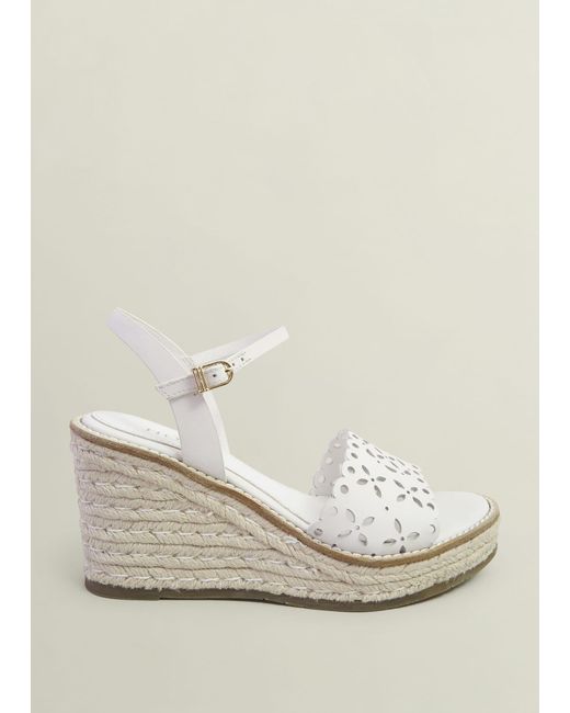 Hobbs Natural Sairey Leather Espadrilles