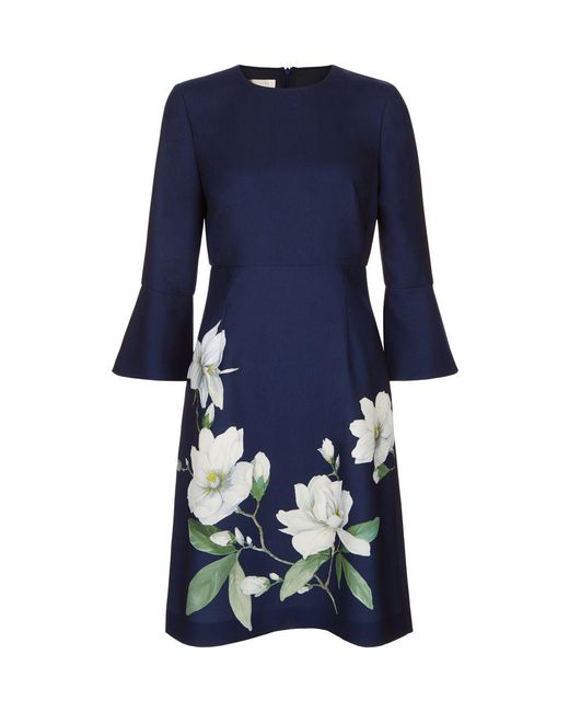 Hobbs Blue Navy 'magnolia' Dress