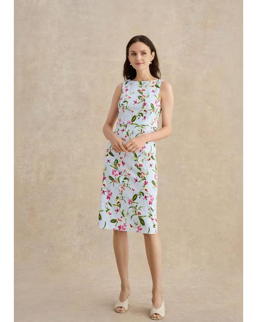 Hobbs Natural Petite Freda Floral Dress
