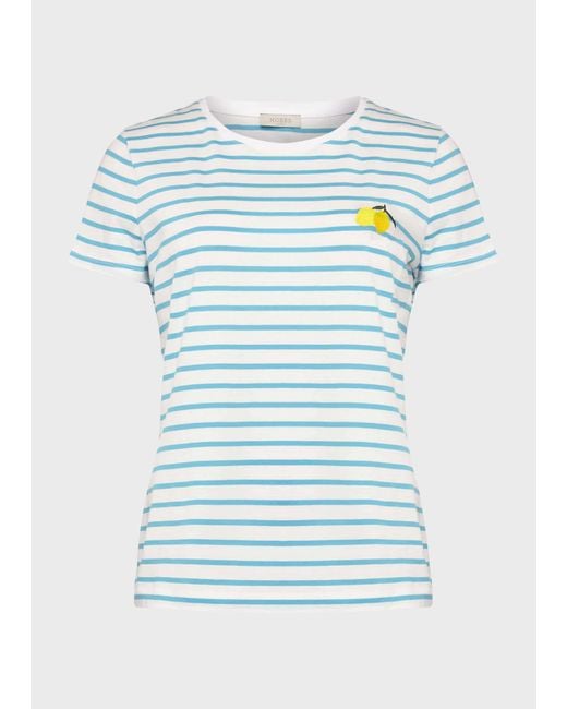 Hobbs Blue Pixie Embroidered T-Shirt