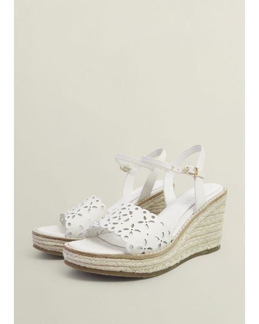 Hobbs Natural Sairey Leather Espadrilles