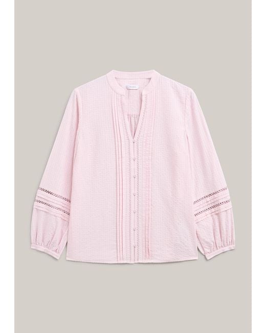 Hobbs Pink Lucilla Blouse