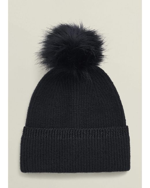 Hobbs Blue Carys Knit Hat
