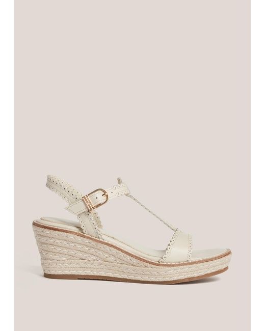 Hobbs Natural Alyssa Leather Espadrilles