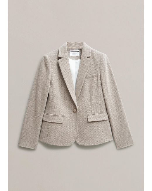 Hobbs Natural Chelsey Wool Blend Jacket