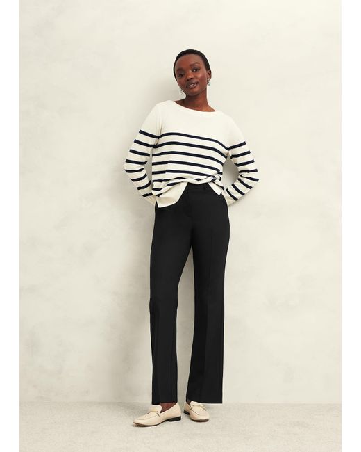 Hobbs Natural Gerrie Straight Trousers