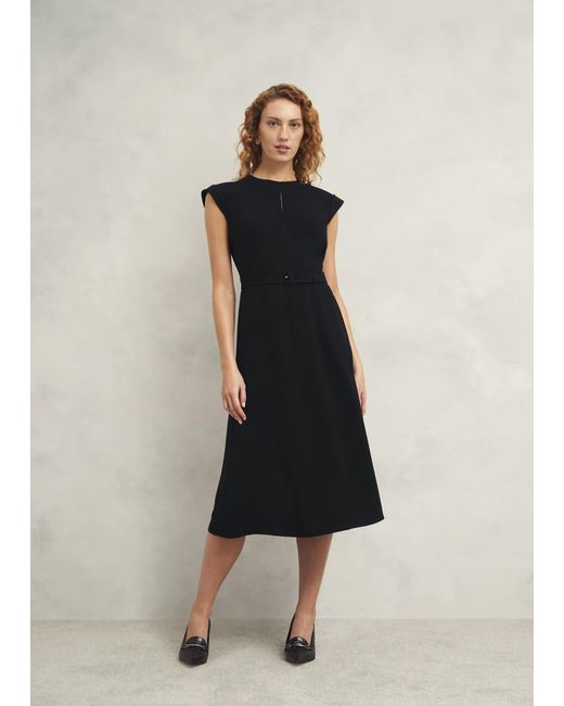 Hobbs Black Meera Belted Dress