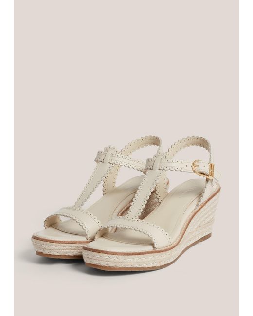 Hobbs Natural Alyssa Leather Espadrilles