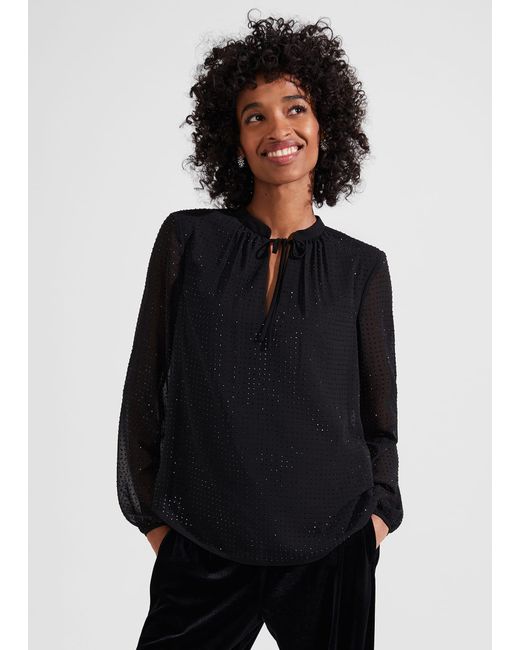 Hobbs Black Amira Top