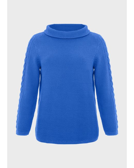 Hobbs Blue Camilla Cotton Jumper
