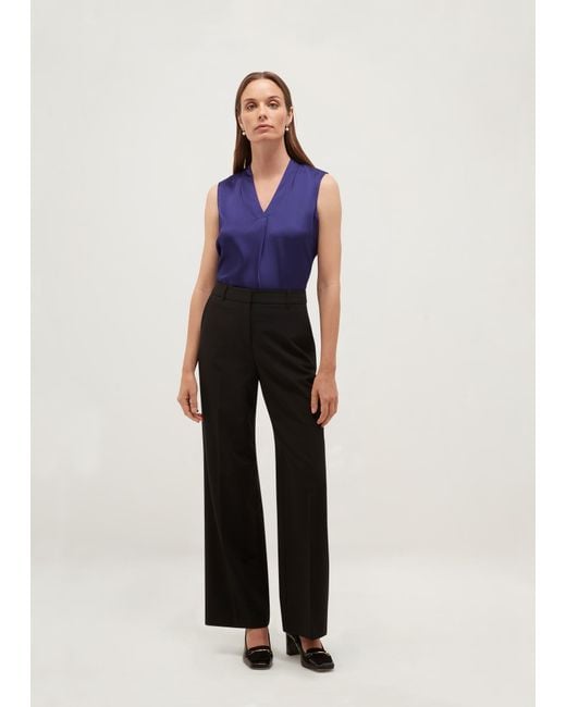Hobbs Blue Nia Trousers