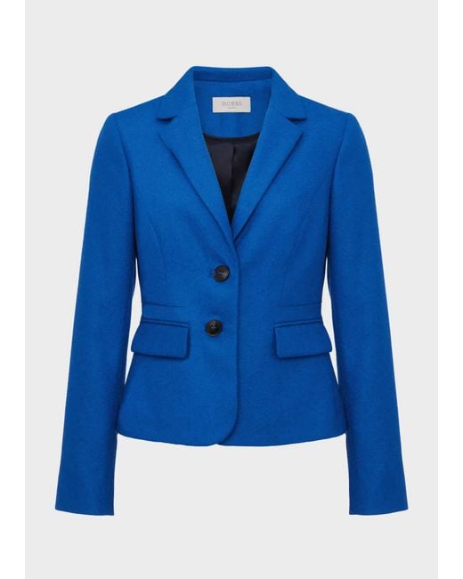Hobbs Blue Hackness Wool Jacket