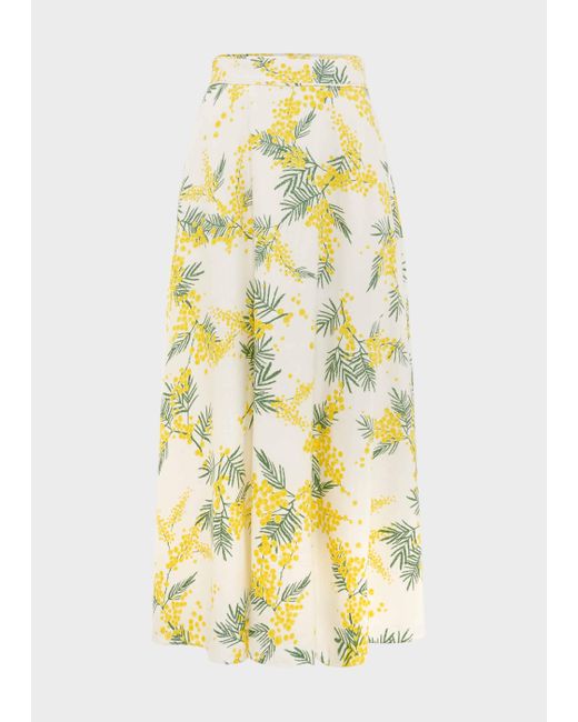 Hobbs Natural Foxcote Floral Skirt