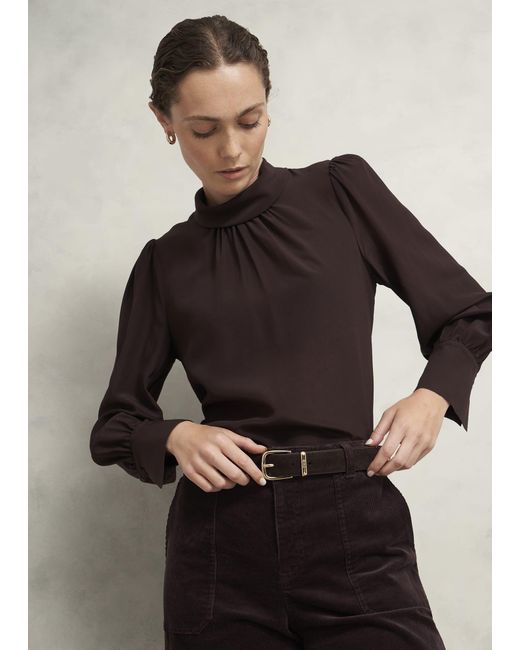 Hobbs Black Nima Suede Belt