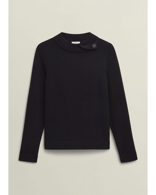 Hobbs Blue Talia Wool Cashmere Jumper