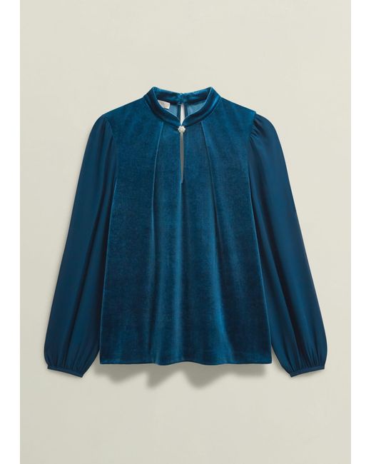 Hobbs Blue Rosalie Top