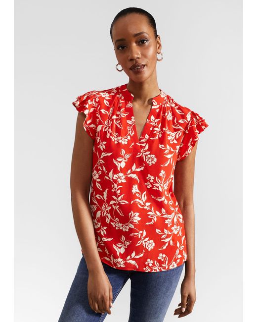 Hobbs Red Cleo Top