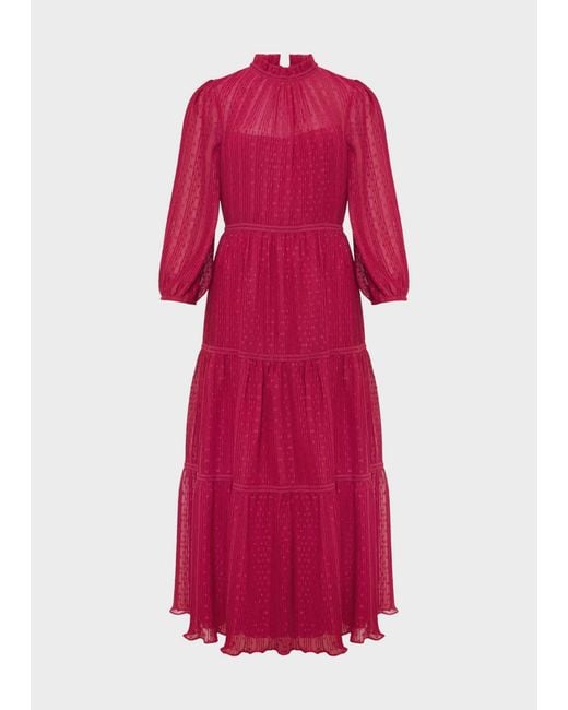 Hobbs Colette Tiered Fit And Flare Dress