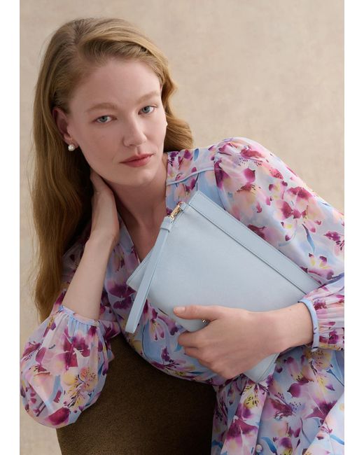 Hobbs White Catherine Wristlet