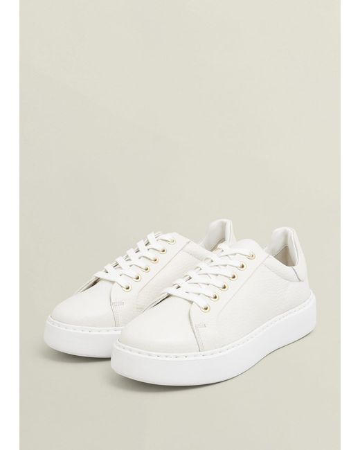 Hobbs Natural Ada Leather Trainers