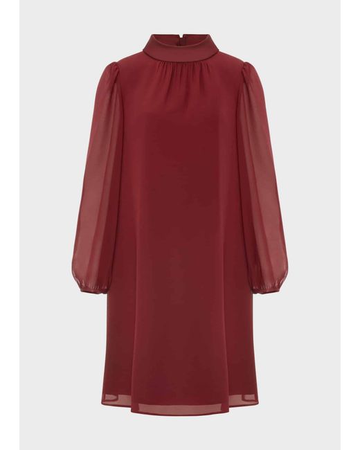 Hobbs Red Ciara A Line Dress