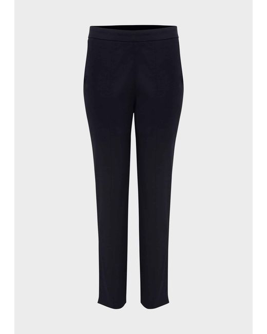 Hobbs White Yasmin Capri Trousers