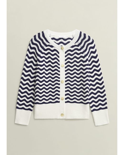 Hobbs Gray Lulu Cotton Cardigan