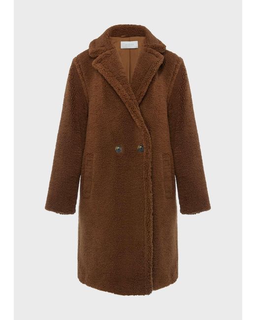 Hobbs Brown Clare Teddy Coat