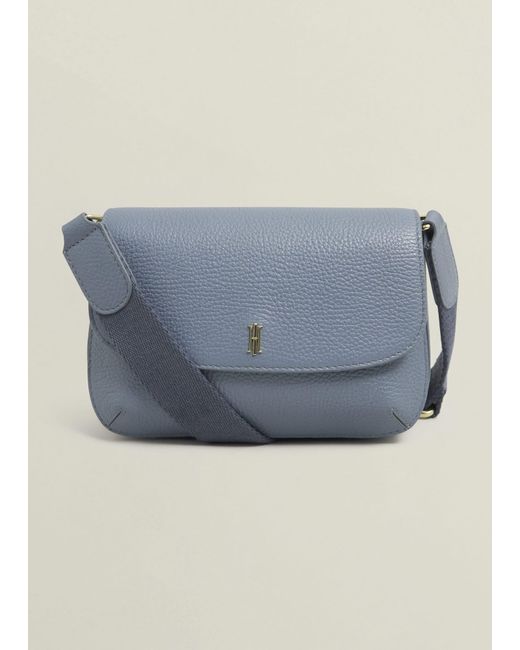 Hobbs Blue Berwick Leather Crossbody Bag
