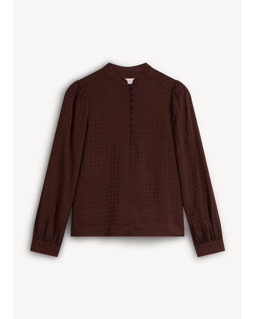 Hobbs Brown Posy Blouse
