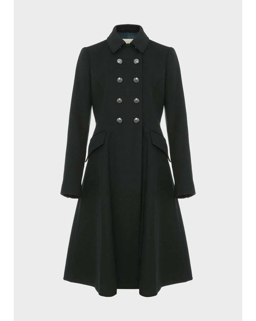 Hobbs Black Francesca Wool Blend Coat