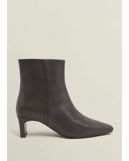 Hobbs Brown Isla Leather Ankle Boots