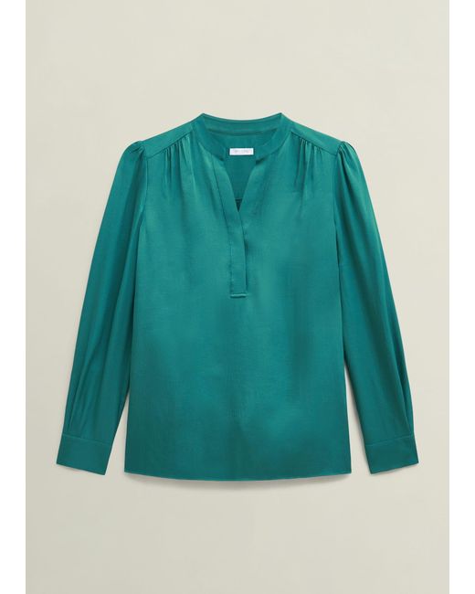 Hobbs Green Jade Blouse