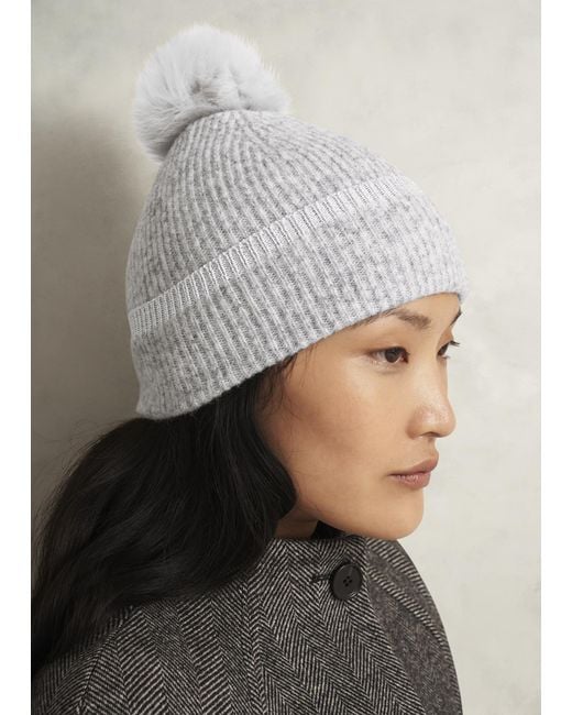 Hobbs Gray Carys Knit Hat