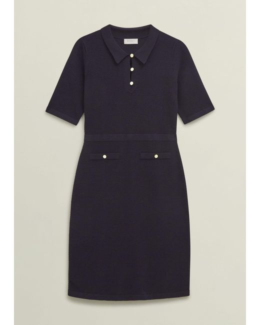 Hobbs Blue Niamh Knitted Dress