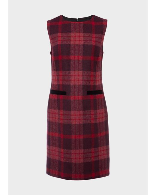 Hobbs Red Margot Wool Dress