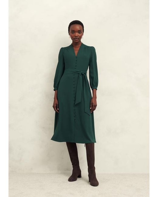 Hobbs Green Magnolia Dress