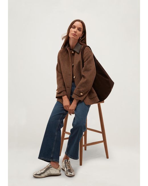 Hobbs Brown Rachel Wool Blend Coat
