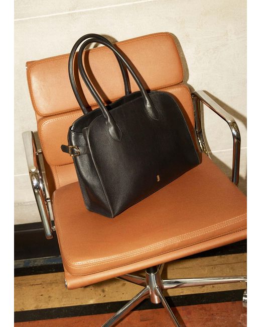 Hobbs Black Alexis Leather Shoulder Bag
