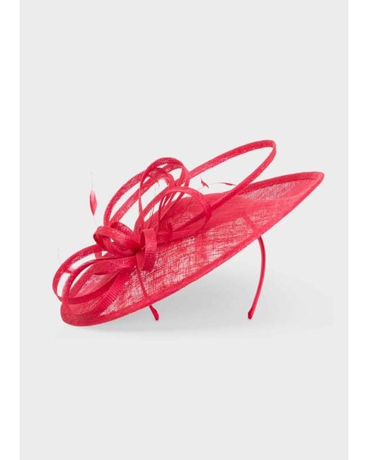 Hobbs Red Freya Fascinator