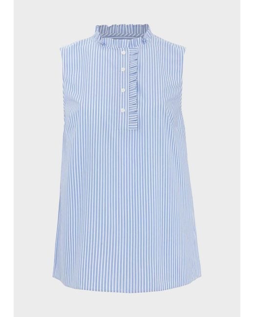 Hobbs Blue Abbie Blouse