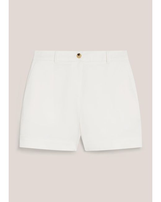 Hobbs Blue Viva Cotton Shorts