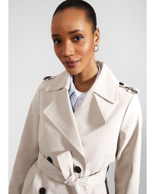 Hobbs Blue Norma Short Trench