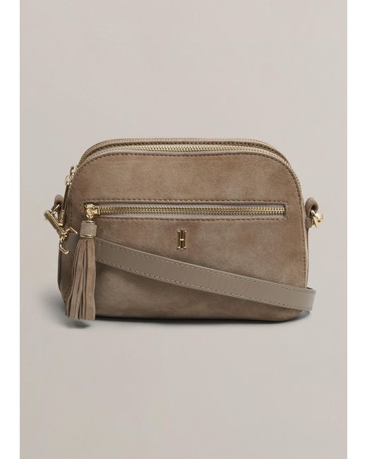 Hobbs Natural Carlton Suede Crossbody Bag
